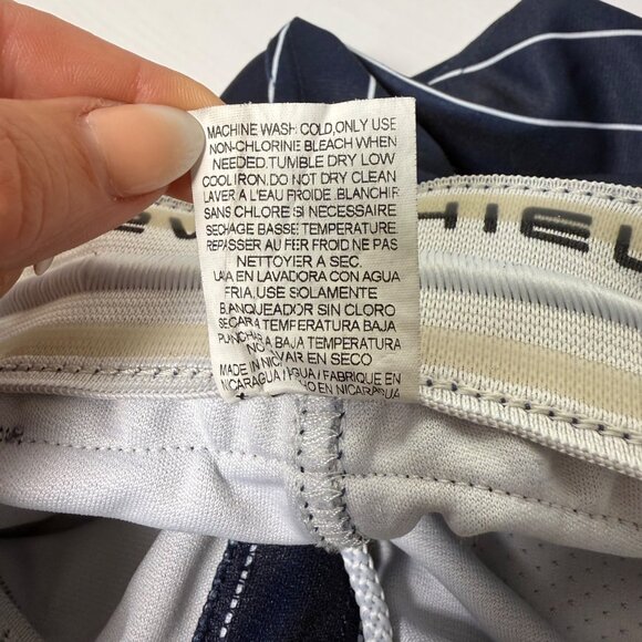 EvoShield Standout Pants Womens Sz M Navy/White Pinstripes Softball Grip Waist - Picture 8 of 8